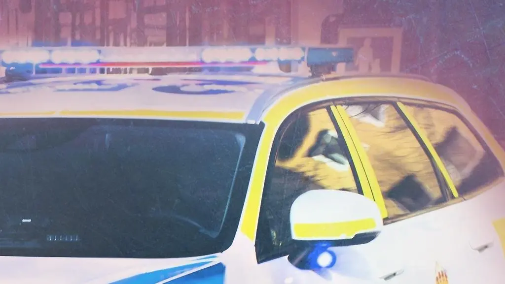 Detaljer på en polisbil.